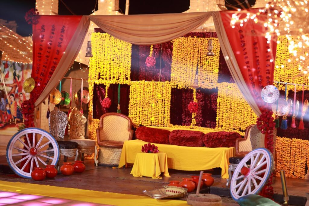 Mehendi decoration at home
