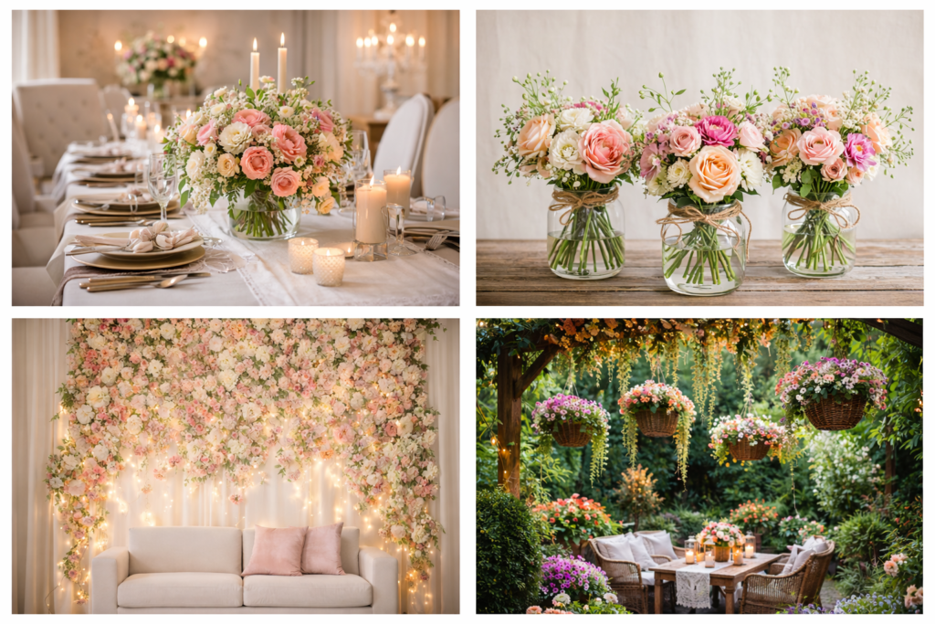 Flower decoration at home