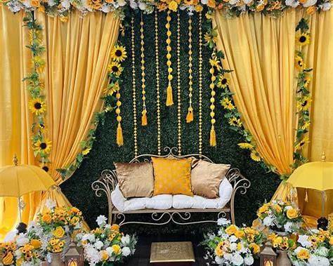 Mehendi decoration at home